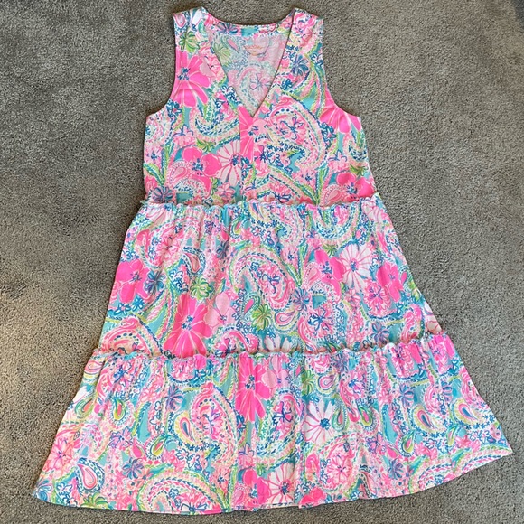 Lilly Pulitzer Lorina Swing Dress in Multi Flock Full of Fun - Picture 6 of 15
